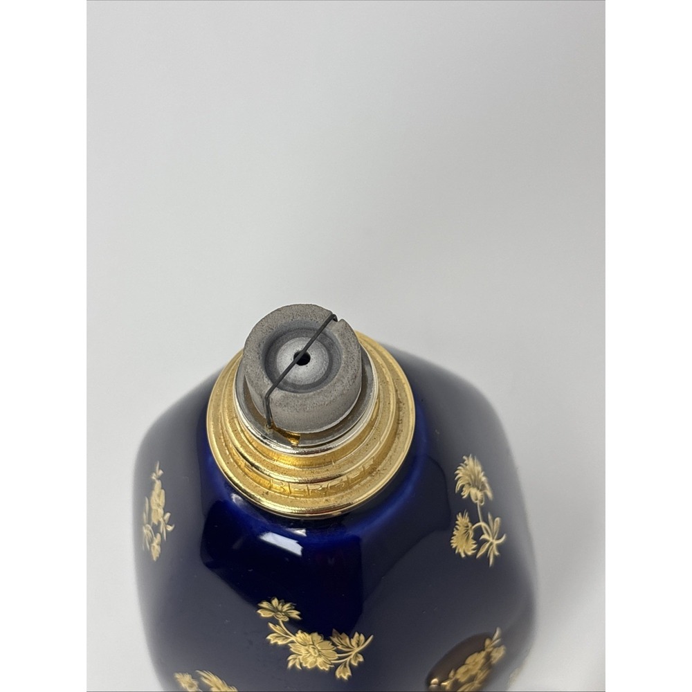 Artoria Limoges Cobalt Blue/Gold Porcelain Fragrance Lamp France, Paris Vintage! - Picture 5 of 9